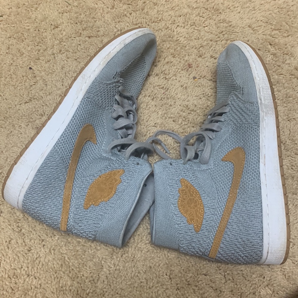 2017 air Jordan 1 retro flyknit wolf grey Nike